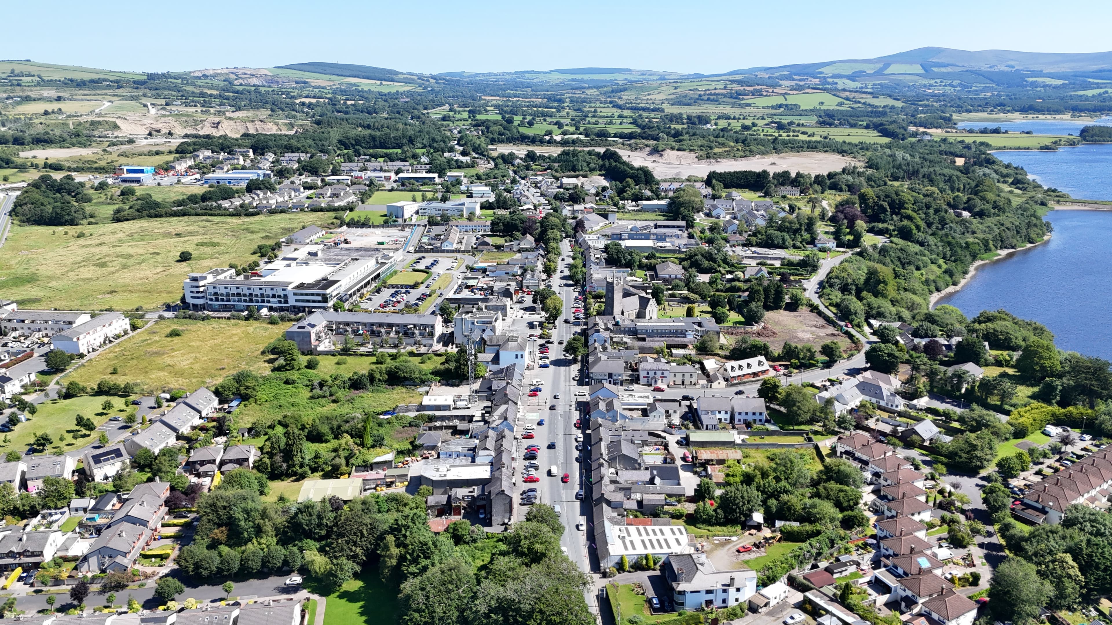 Aerial view of Blessington Village, Co. Wicklow