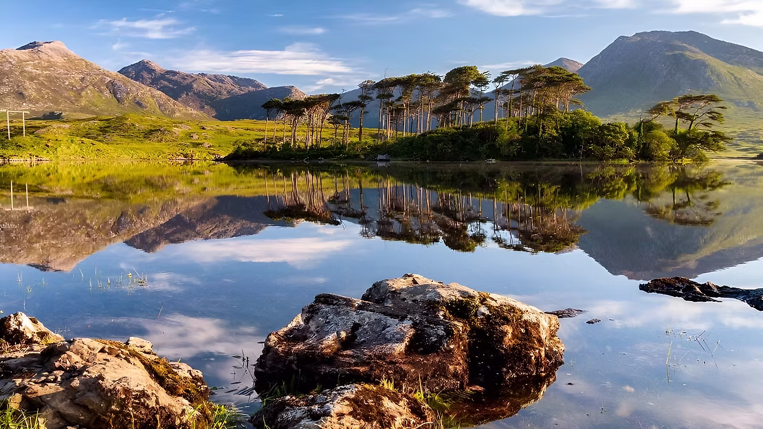 Connemara landscape in the west of Ireland
